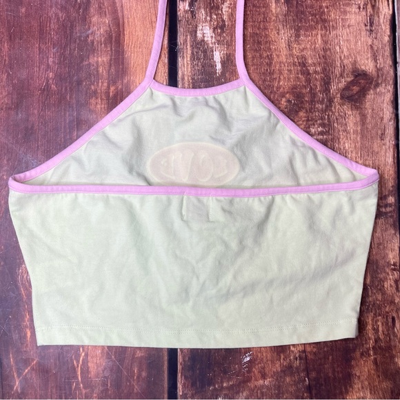 Princess Polly Love me Harder Halter Top. Green. Size 4 small - Picture 3 of 4